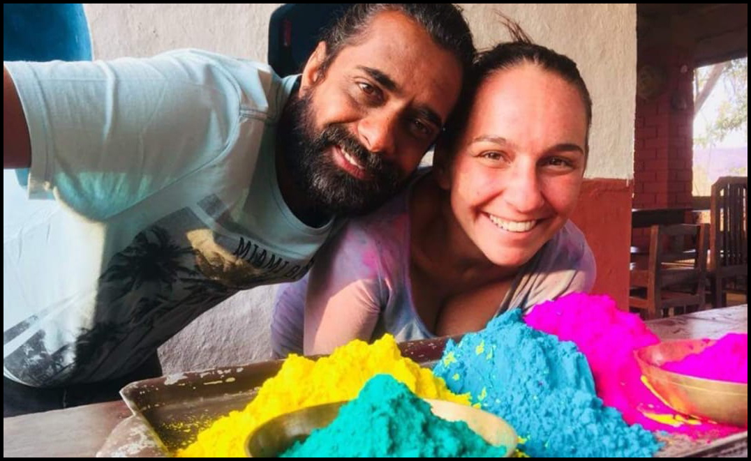 Sunny and Sabrina - Celebrating Holi - Telloway - Bhoramdeo Jungle Retreat